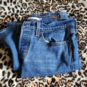 Levi's Wedgie High Rise Blue Jeans Denim Size 26